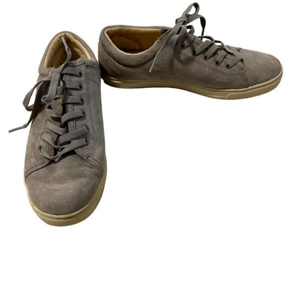 Ugg Tomi Lace Up Fashion Sneakers Suede Shearling Size‎ 9